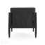 Fauteuil club d'extérieur moderne Dawson avec structure en aluminium robuste et coussins résistants à l'eau pour des sièges élégants et durables