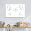 Minimal Butterflies - impression sur toile tendue-263895158