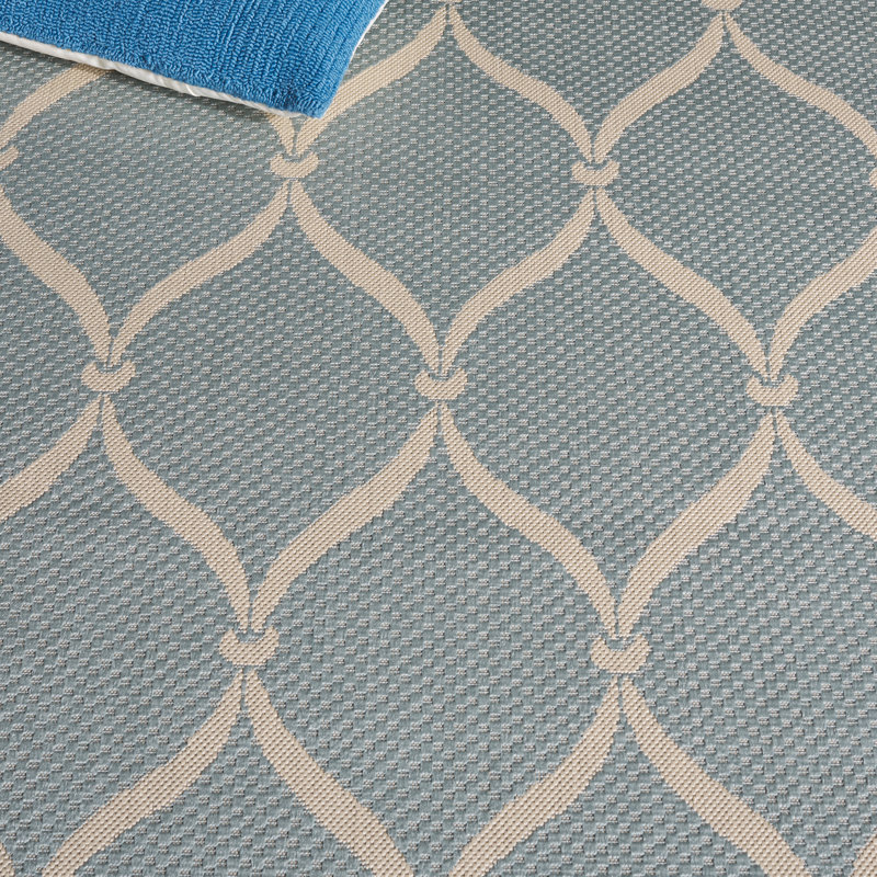 Palmetto Geometric Indoor/Outdoor Rug, 5'-3" X 7'-7" Rectangle