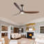 Ventilateur de plafond en bois massif de 70 pouces avec lumière et télécommande, ventilateur de plafond de style ferme moderne, pales en bois massif de style hélice, moteur CC réversible silencieux, lumière DEL à intensité variable à 3 températures de couleur pour le salon, la salle à manger et les espaces intérieurs.-1108698021-1113843184