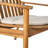 A Pair Of Club Chairs With Beige Cushions, Wood Frame, Eucalyptus Legs, Slightly Curved Back And Slatted Seat, For Patio Use 2 Featuring Removable Build, Modern Design , Outdoor Comfort