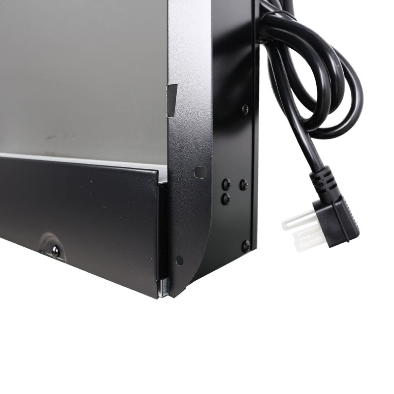 Cheminée électrique ultra-mince 127 cm (50 pouces), télécommande, flammes variées et combinaisons, puissance de 5 000 BTU/h, 11 niveaux de température, écrans multicolores encastrés faciles à utiliser, 1 400 W de réglages de température, construction