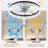 Ceiling Fan With Lights Dimmable LED