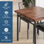 Ensemble de table de salle à manger peu encombrante pour 2 - table en bois de ferme 3 pièces et chaises rembourrées - Mobilier d'appartement compact et facile à nettoyer - Idéal pour les petits espaces