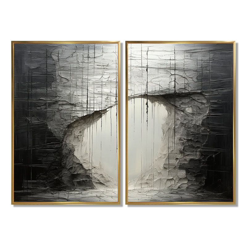 Minimalisme, solitude, méditation, impression sur toile, H 36 po x l 48 po, Reproduction encadrée sans passe-partout, Doré