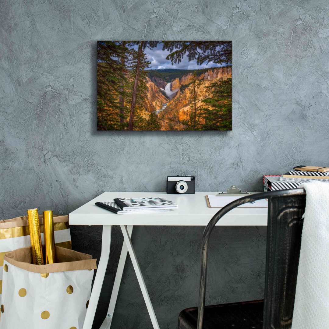 Artist Point Afternoon Yellowstone National Park by Darren White - Wrapped Canvas Photograph Millwood Pines 