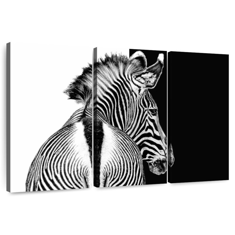 Brampt Zebra Contrast, 42" H x 65" W