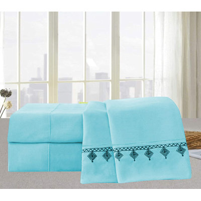 Microfiber Percale Solid Colour Sheet Set