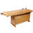 Heavy-Duty Butcher Block Workbench with Cabinet Storage