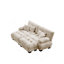 Canapé Cloud-Like Chenille 2 places avec coussins et 2 repose-pieds pour le confort et le soutien du salon-801789841