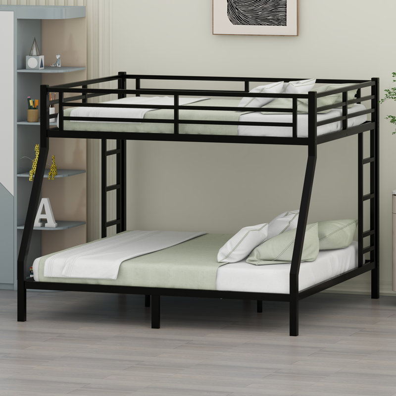 Space-Saving Metal Bunk Bed with Noise-Reducing Design