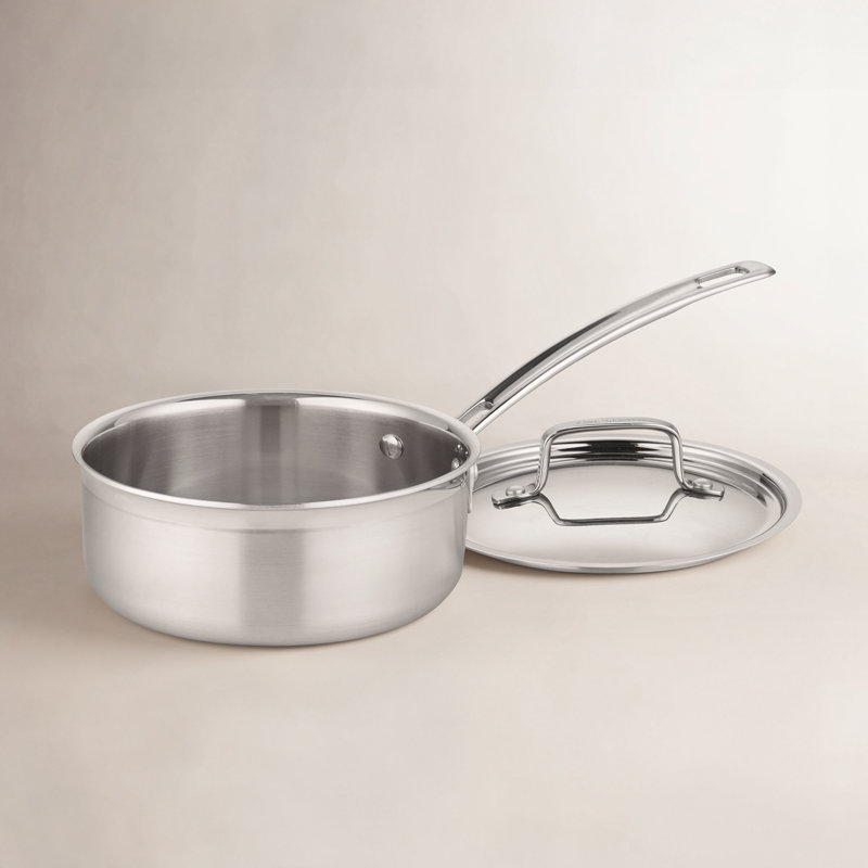 Cuisinart Stainless Steel Saucepan with Lid, 1.5 Quarts