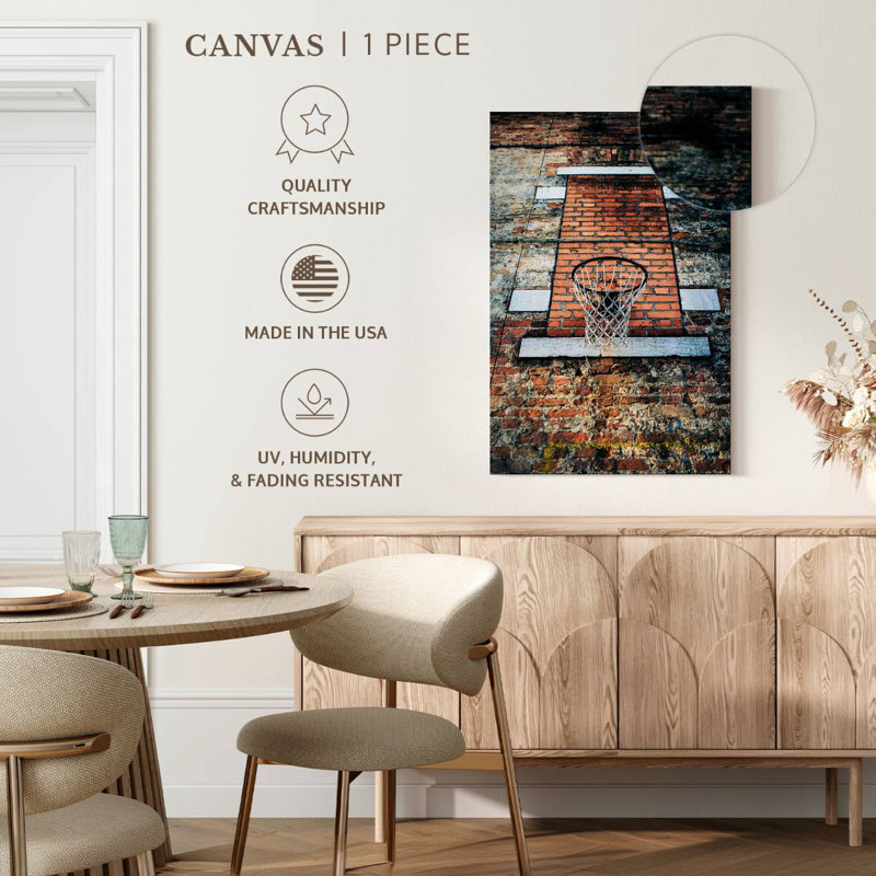 Panier de basketball style Venise, H 30 po x l 20 po