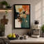 Geometric Bloom Arrangement Mid-Century - Wrapped Canvas-1558694119-1558694124