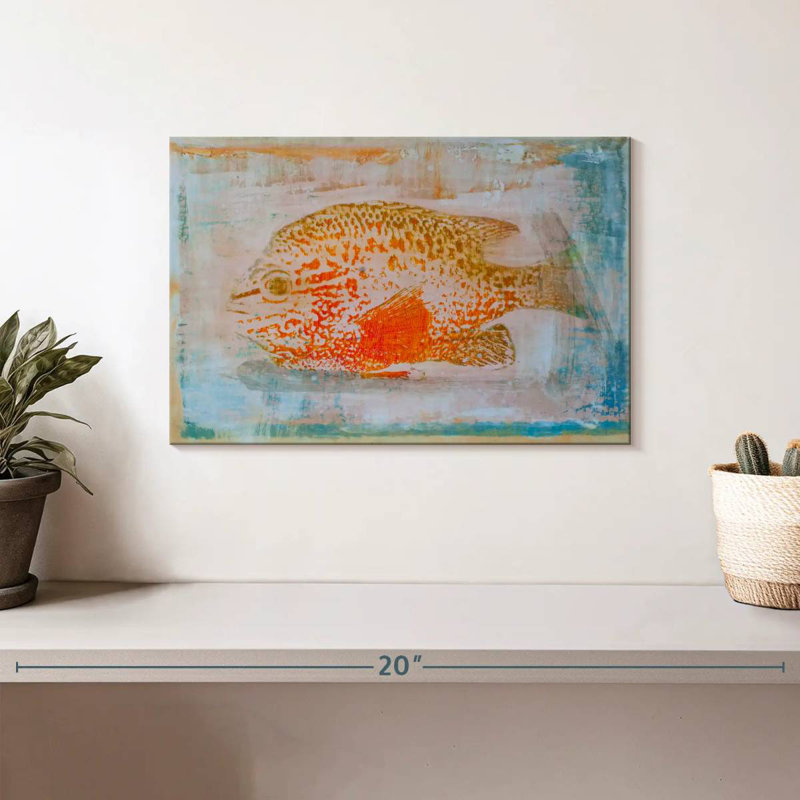 Brampt Orange Sunfish, 8" H x 12" W