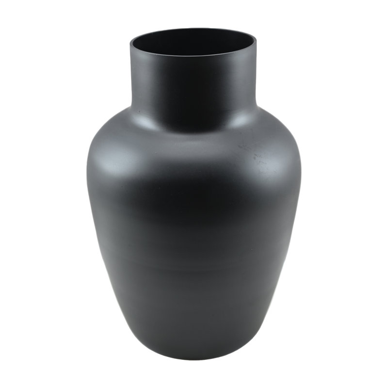 Vase en verre soufflé à la main, Noir