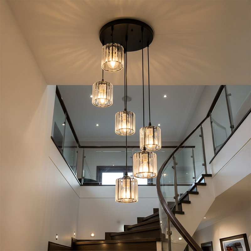 6 - Light Natural Chandelier Pendant
