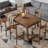 Rectangular Dining Table With Drawer & Solid Wood Legs (Just 1Pcs Dining Table)