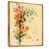 Toile avec cadre flottant or