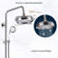 Robinet de douche nickel brossé