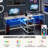 2-Person Reversible Computer Desk Long Office Desk With LED Lights-1927610917