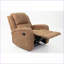 Fauteuils inclinables, fauteuil inclinable à mouvement manuel moderne avec design capitonné | Cuir d'unité centrale | Châtaignier-1547550957