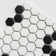 Value Series 1“ x 1" Porcelain Honeycomb Mosaic Wall & Floor Tile