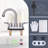 Centerset 2-handle Bathroom Faucet with Drain Assembly-89358578