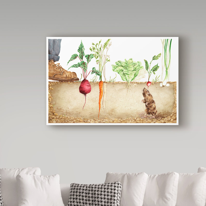 'A Secret Life' Acrylic Painting Print on Wrapped Canvas, 12" H x 19" W x 2" D