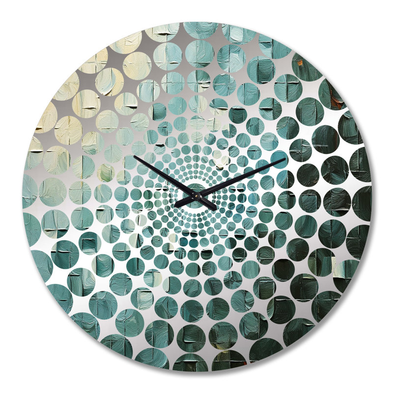 Aliyat - Horloge murale peinture abstraite, Grand