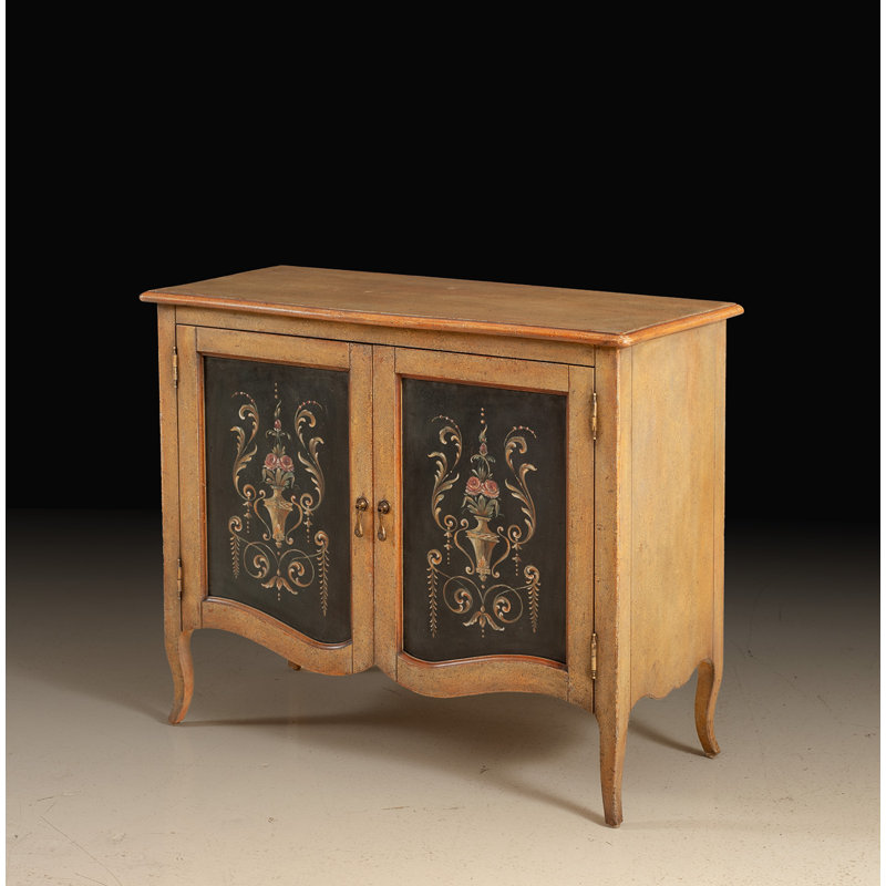 Handcrafted Italian Hand-Painted Two-Door Sideboard