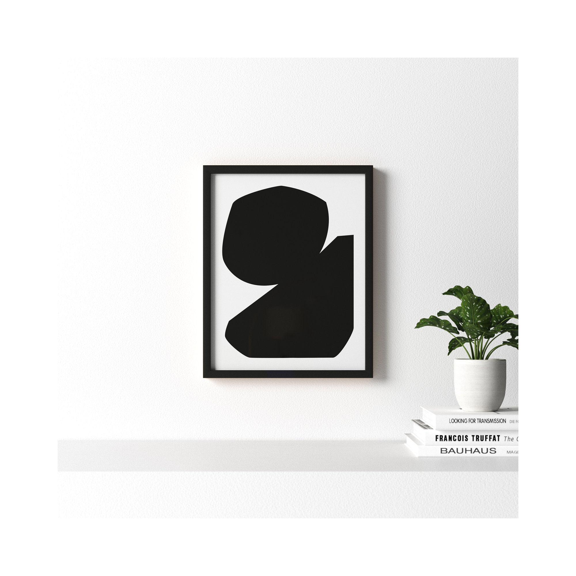 Study In Black 1 by Michael Kempen, 20"H x 16"W x 1.25"D, Black Framed