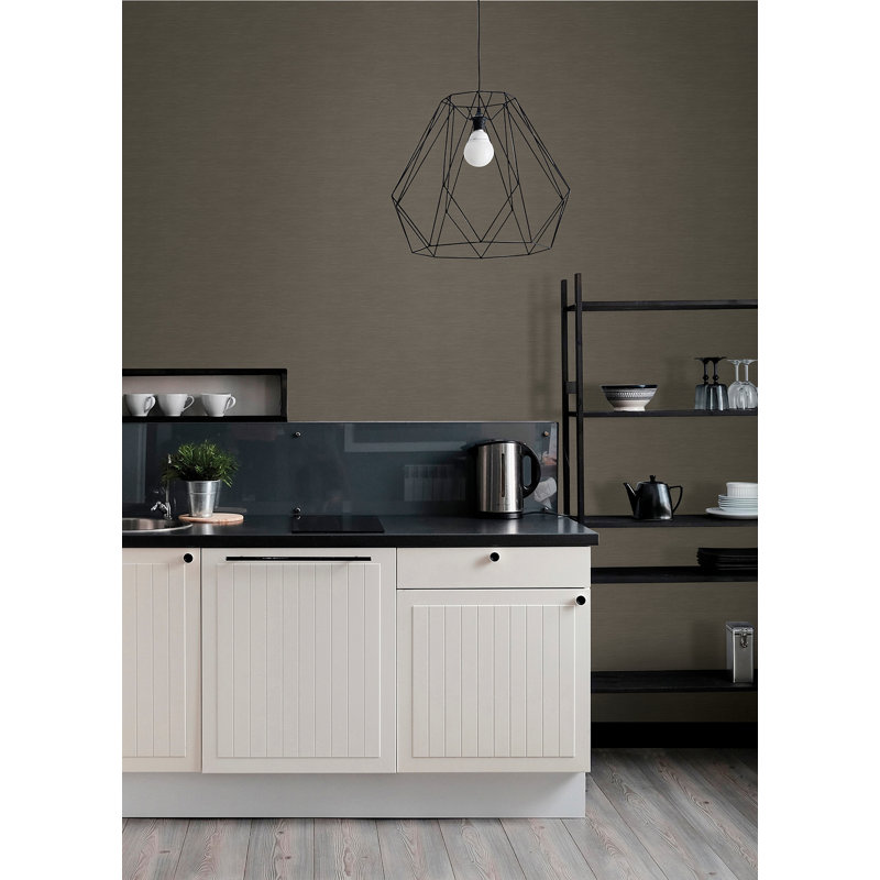 Rouleau de papier peint marocain L 27 pi x l 27 po, Brun foncé