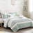 6 Piece Cotton Bedding, Full/Queen, Reversible With Decorative Pillows Full/Queen Quilt-121405840-121405841