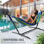 Hamac double réglable en coton avec support-782246007