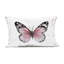 Coussin d'extérieur imprimé à motif de fleurs avec oiseau perché, design par Janet Tava