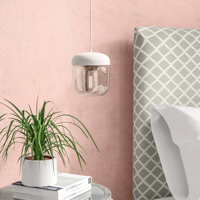 Luminaire suspendu en pot 1 lumière Hisako, Laiton poli