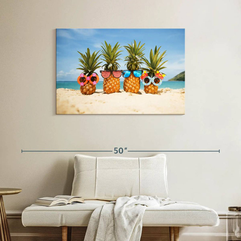 Funny Pineapple Fruit, 26" H x 39" W