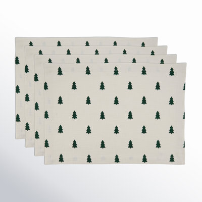Burim 4 Piece Cotton Placemat Set