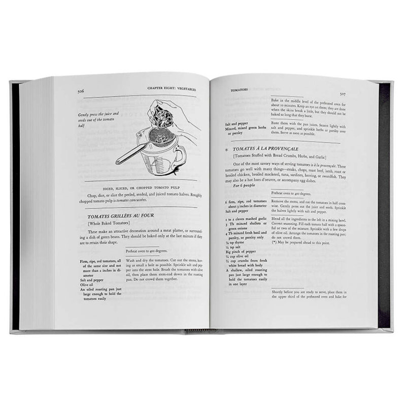 Graphic Image Julia Child Mastering The Art Of French Cooking Coffee Table Book, Leather,Ice