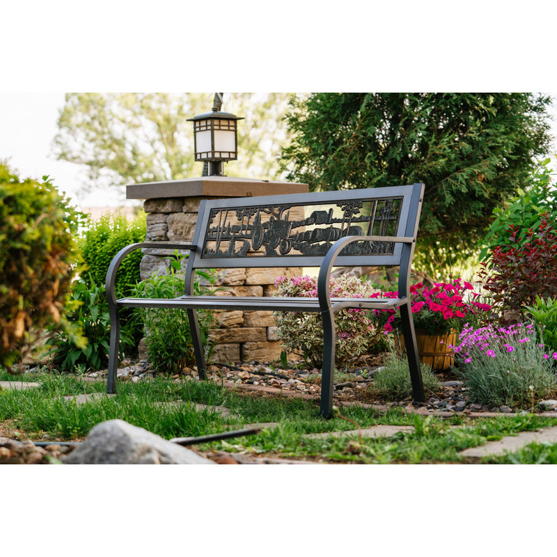 Banc de parc en acier pour le tube Naoise
