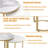 Pelaghia Marble Nesting End Table Sintered Stone Top