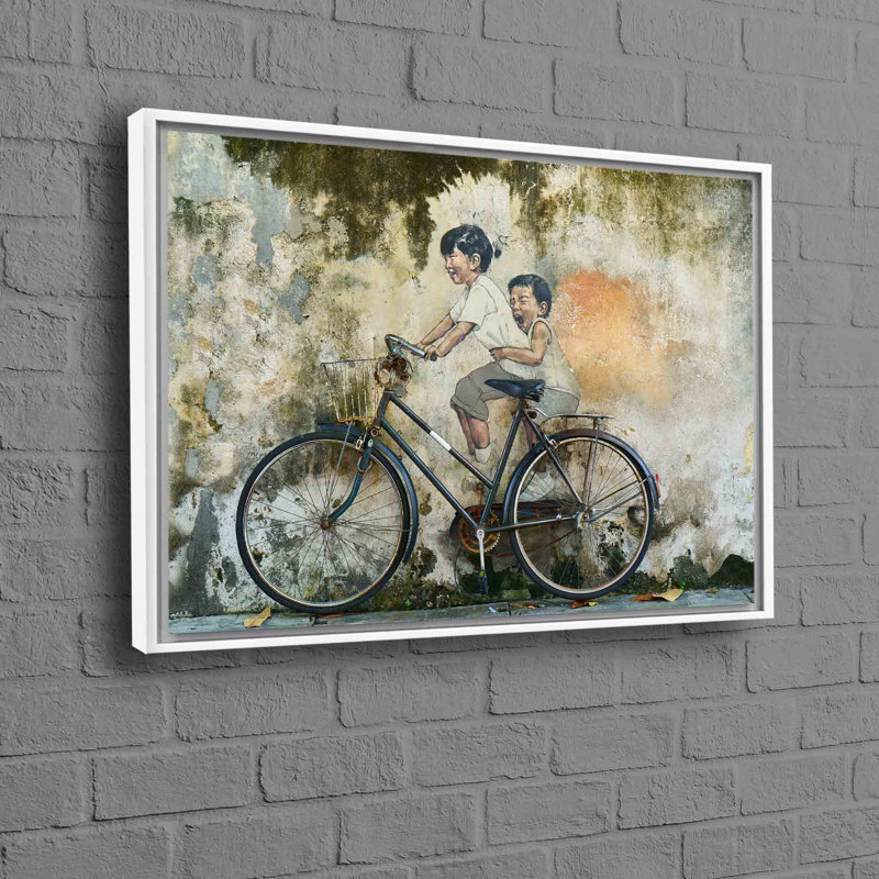 Print on Canvas, White, Framed Print without Mat, 60 cm H x 90 cm W