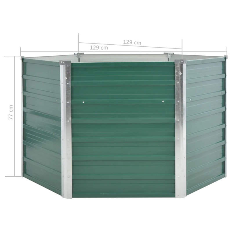Metal Planter Box, Green