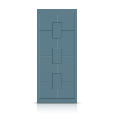 Hollow Paneled Painted without Installation Hardware Kit Slab Door