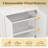  Shoe Storage Cabinet Freestanding Shoe Organizer w/ Anti-tipping Kit Open Shelf