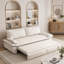 Canapé-lit convertible 3 en 1, canapé-lit gigogne multifonctionnel en velours avec deux positions de couchage réglables, canapé-lit gain de place pour salon ou chambre à coucher-1527787994