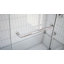 Porte de baignoire demi-cadre à charnière l 56 po x H 58 po Aqua-56457893