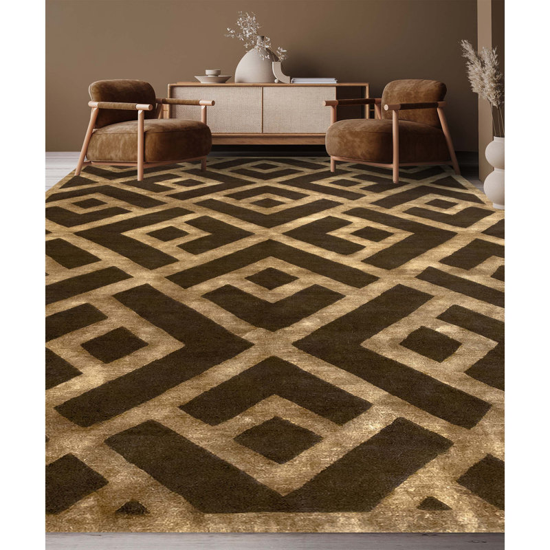Geometric Area Rug, Rectangle 9' x 12'