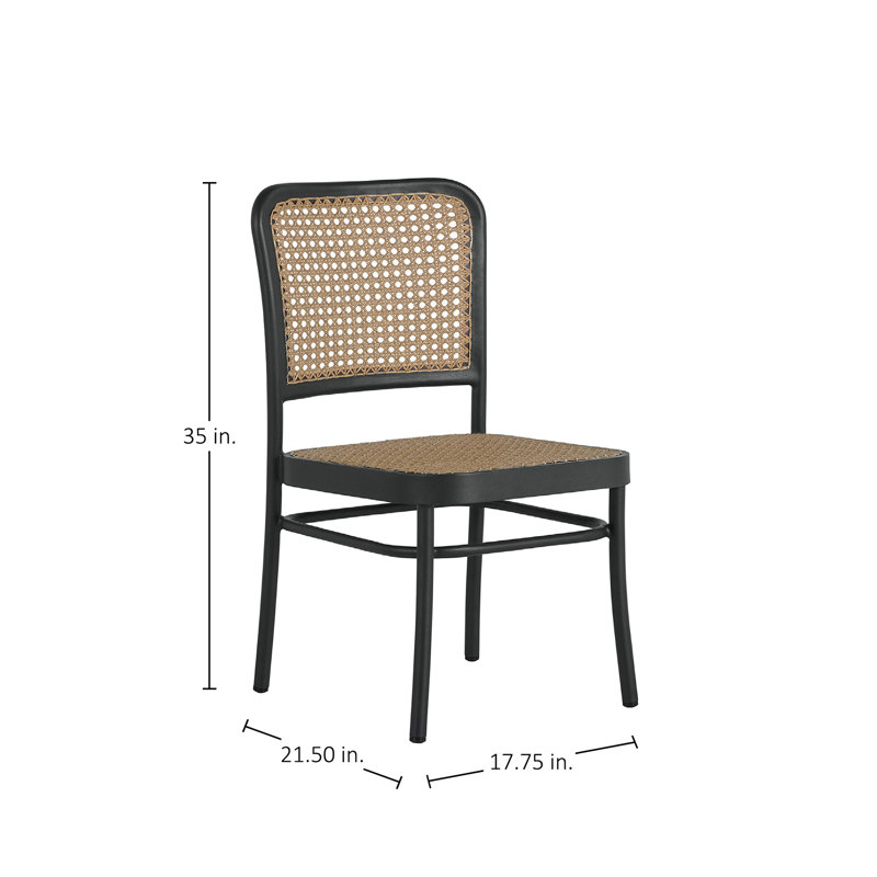Bordeaux Patio Dining Side Chair, Midnight